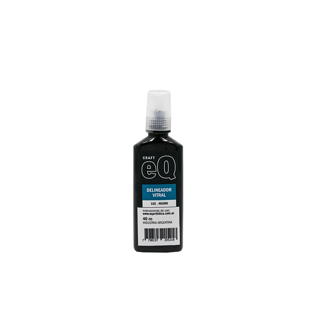 Delineador Vitral Negro x 40 cc