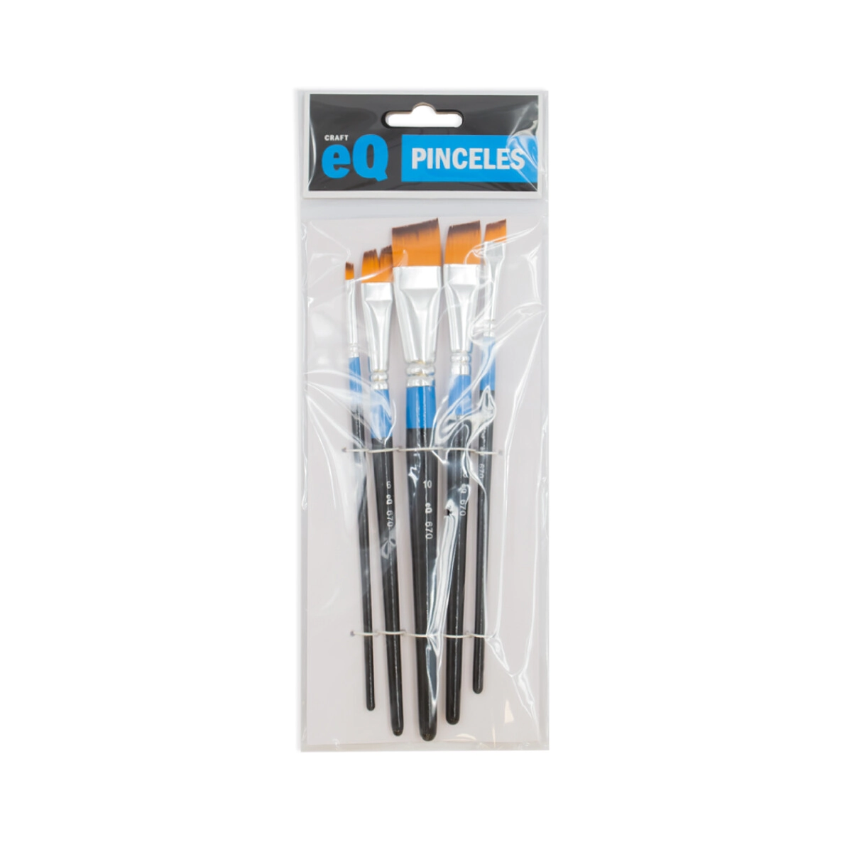 Set Pinceles Mixto angular (670) 2/4/6/8/10