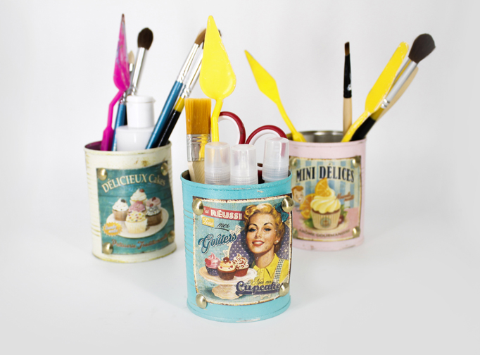 Latas con estilo vintage